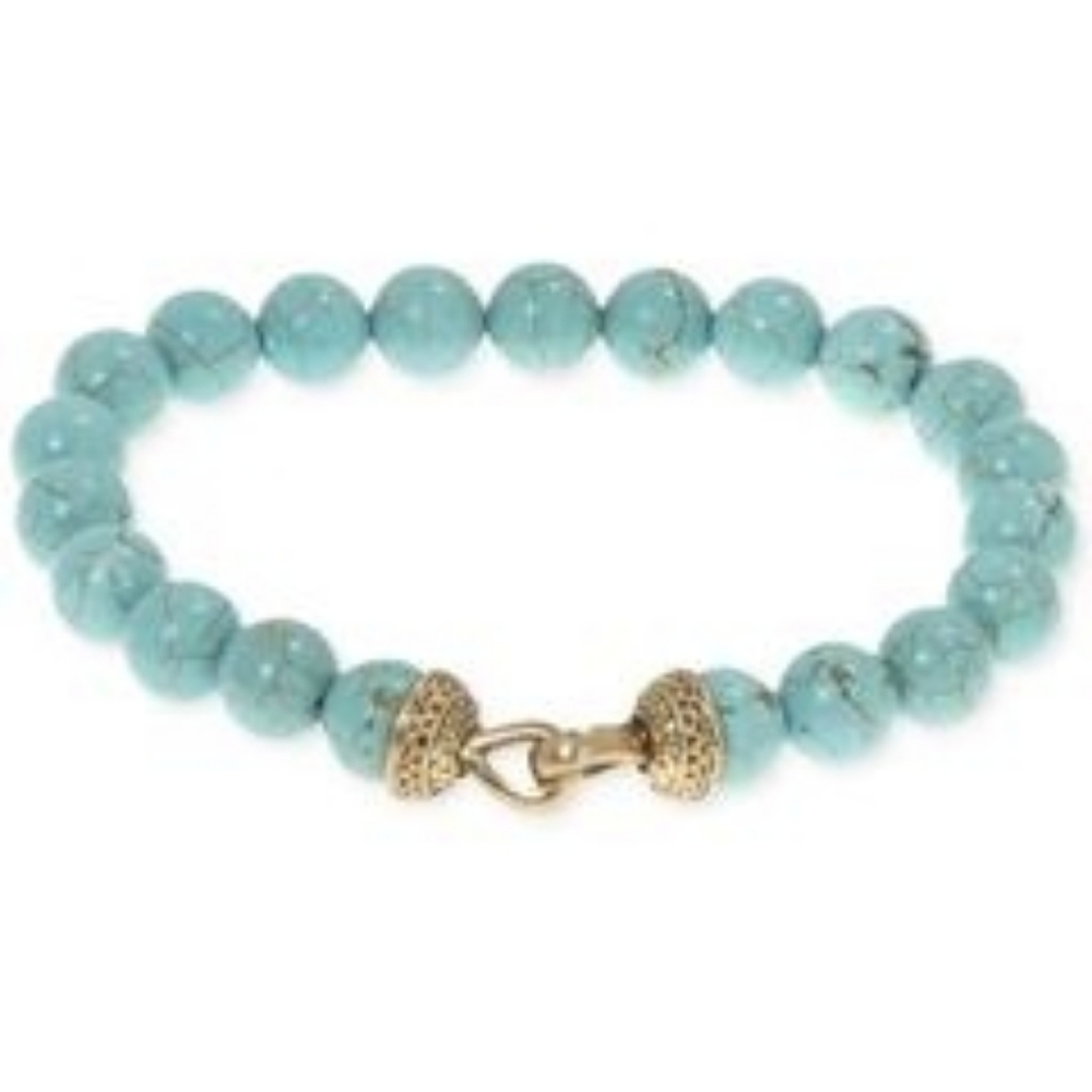 R.T. James Carnelian Beaded Bracelet